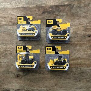 NEW 4Pk CAT Little Machines-Construction Vehicles-Excavator